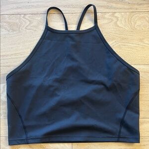 Lululemon Athletica Black High-Neck Sports top size 14 black